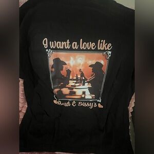 Western Graphic Black Tee I want a love like Bud and Sissy's brand new